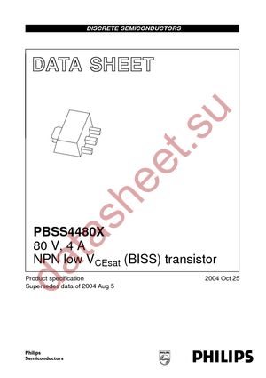 PBSS4480X /T3 datasheet  
